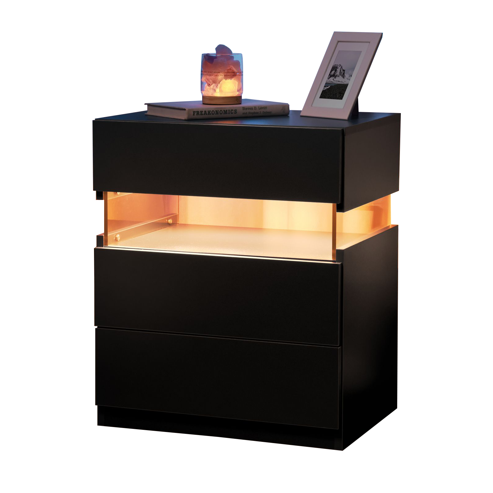 Led Nightstands 3 Drawer Dresser For Bedroom End Table With Acrylic Bo Led Nightstands 3 Drawer Dresser For Bedroom End Table With Acrylic Bo