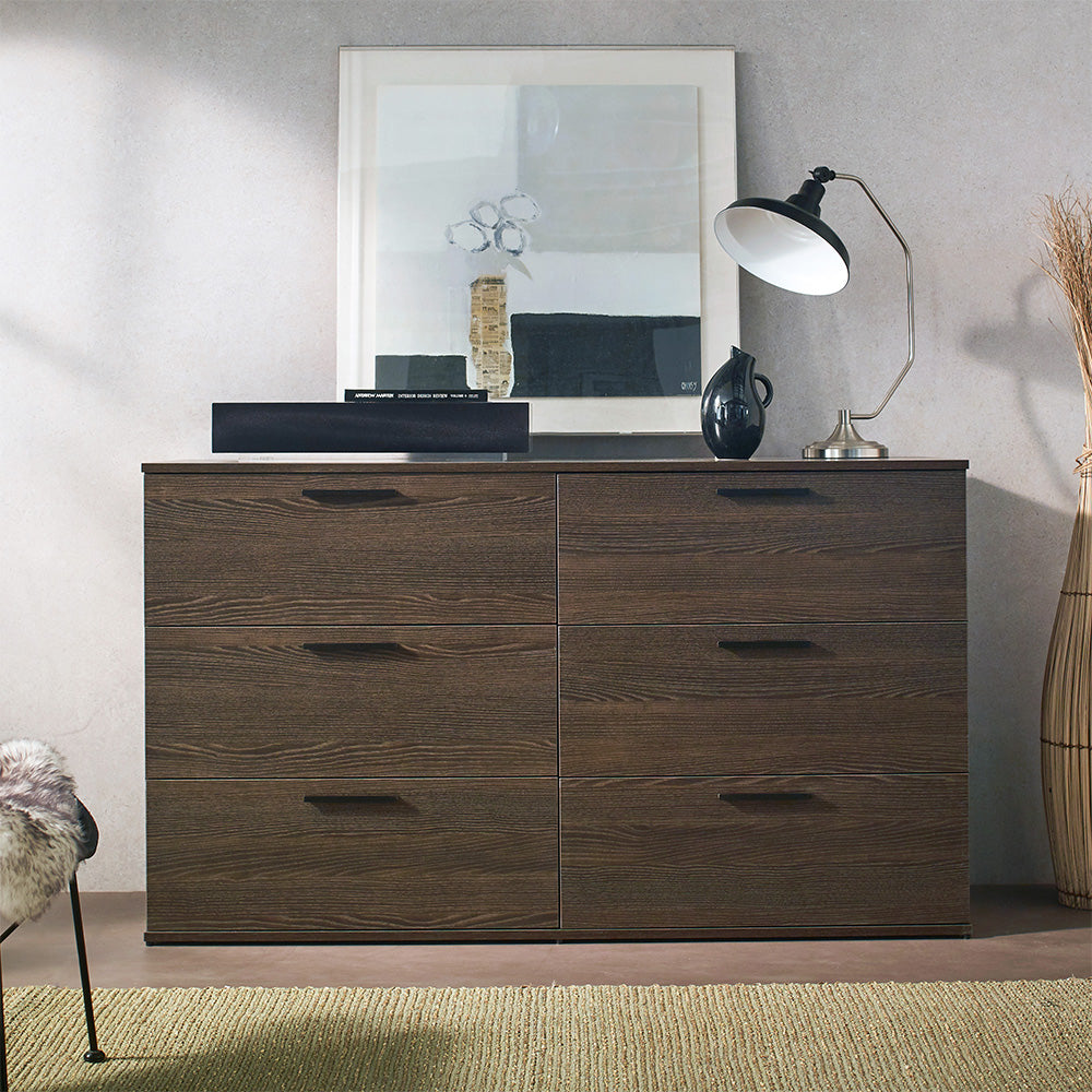 espresso long dresser Hexham Espresso 8 Drawer Dresser