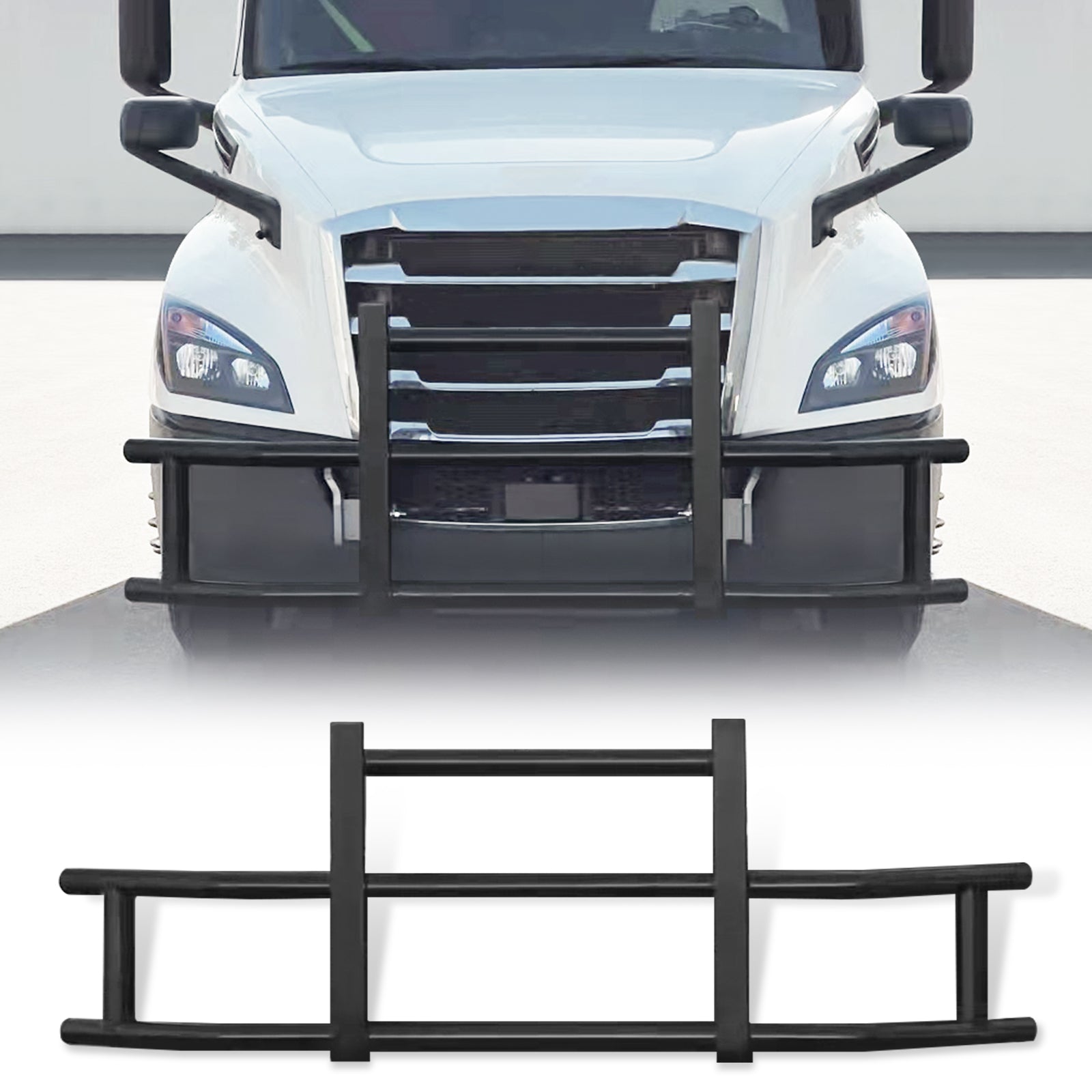 Deer Guards For Trucks Front Bumper Deer Guard For Kenworth T680 2008 2021 With Bracket Black
