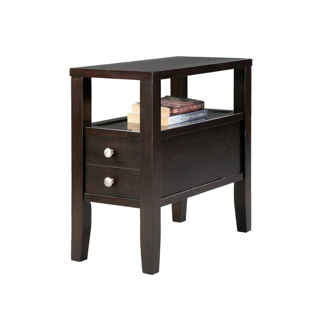 New Furniture, 24'' Tall 2 - Drawer End Table, 2024 Brown