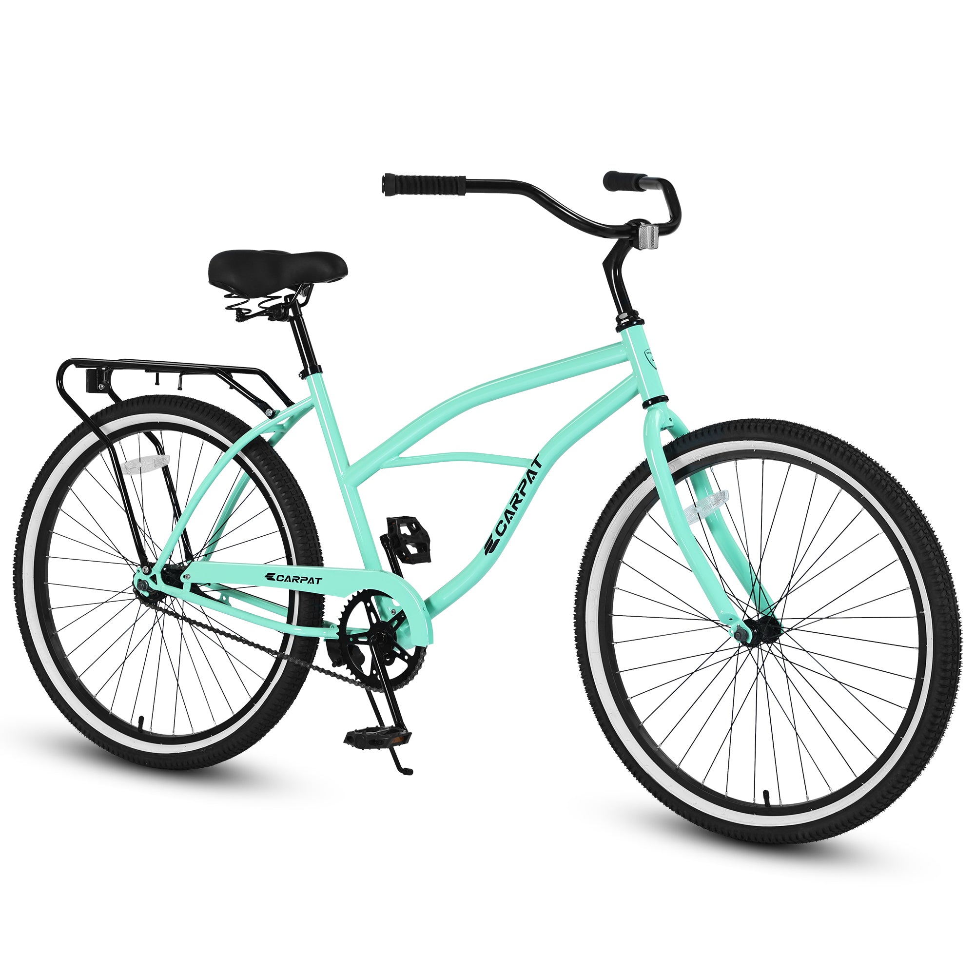 S26204 26 Inch Beach Cruiser Bike For Men And Women, Steel Frame, Sing