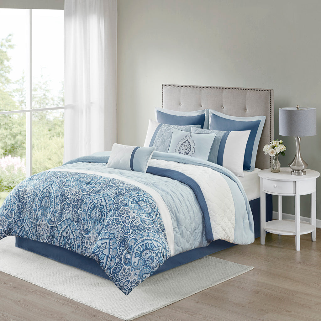 8 piece store comforter set