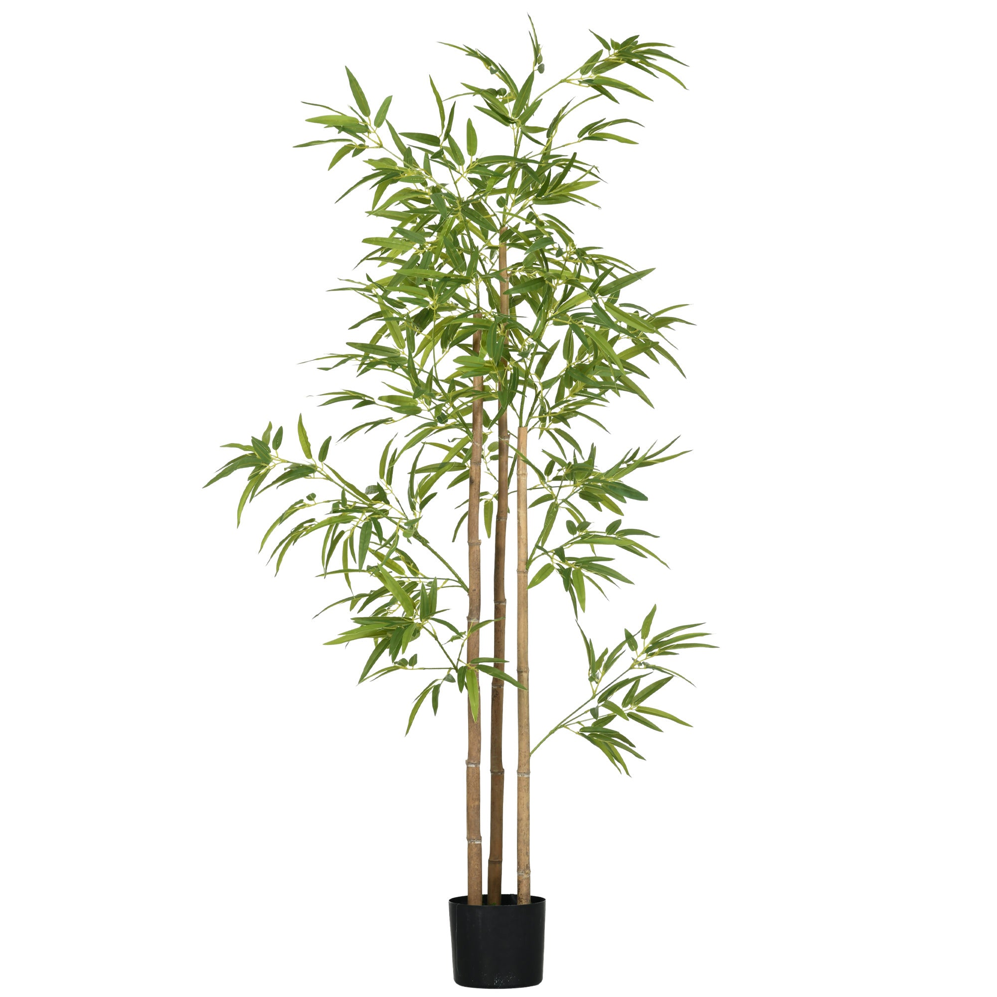 6ft artificial indoor plants 6FT Artificial Bamboo Tree, Faux Decorative Plant in Nursery Pot for Indoor Décor