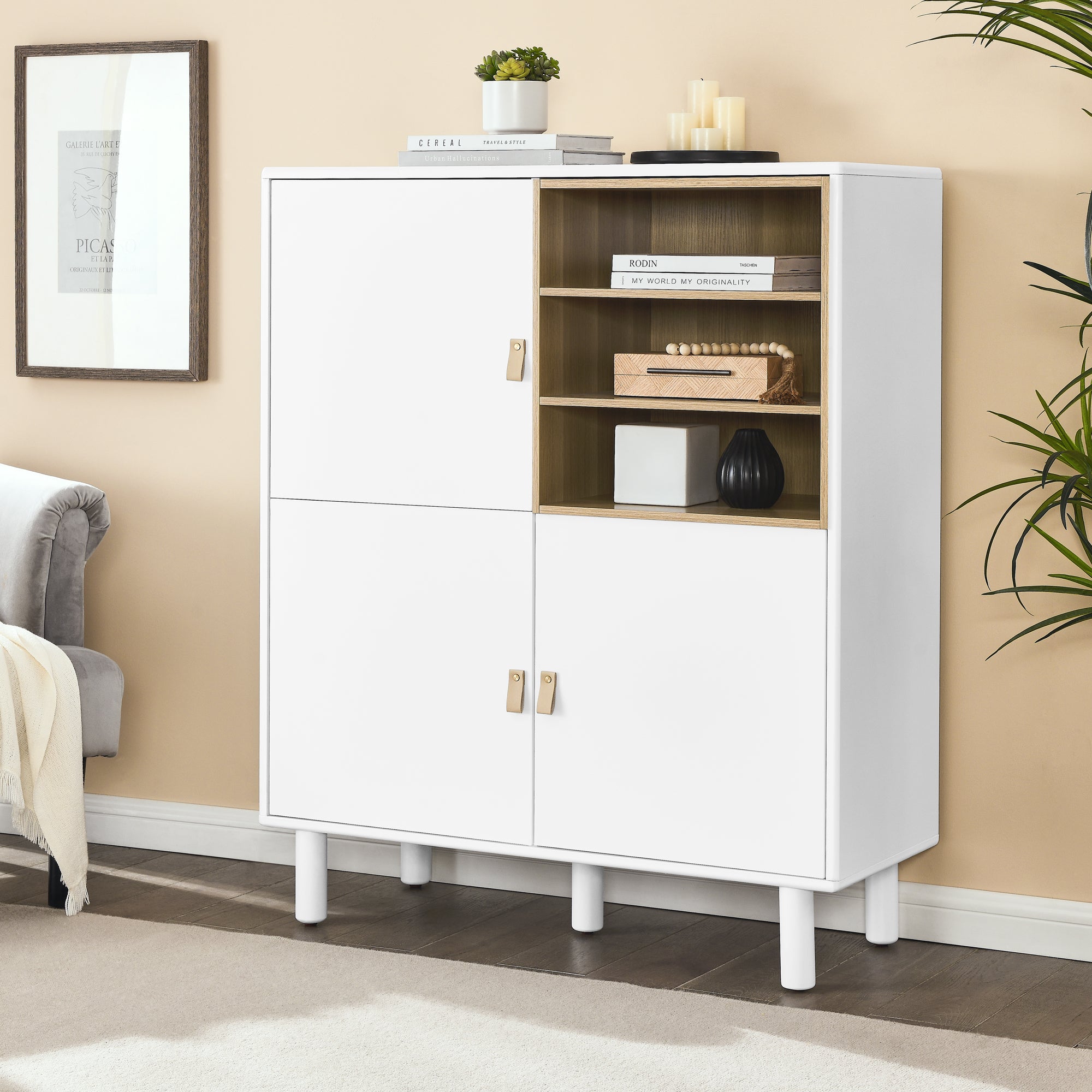 Drawer type multifunctional storage cabinet outlet