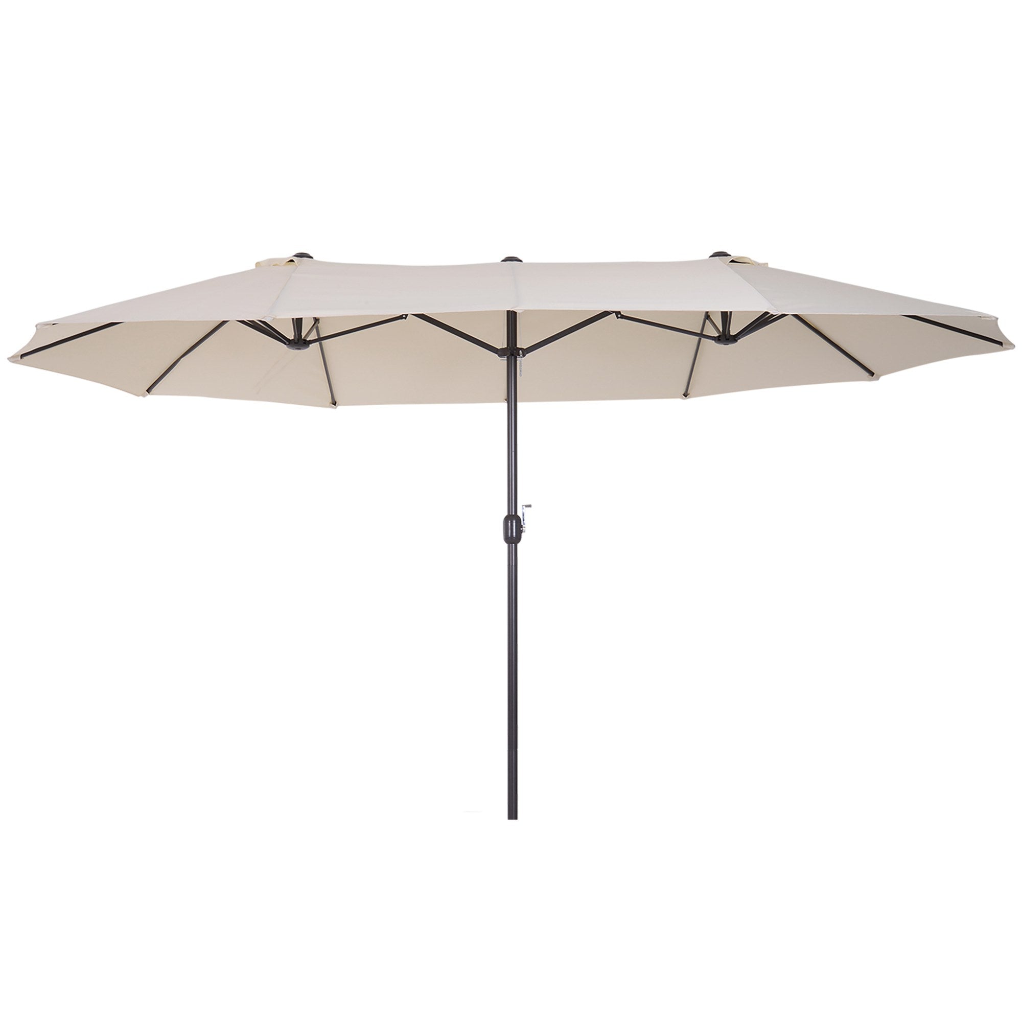 Outsunny Extra Large 15Ft Patio Umbrella, Double Sided Outdoor Umbrell