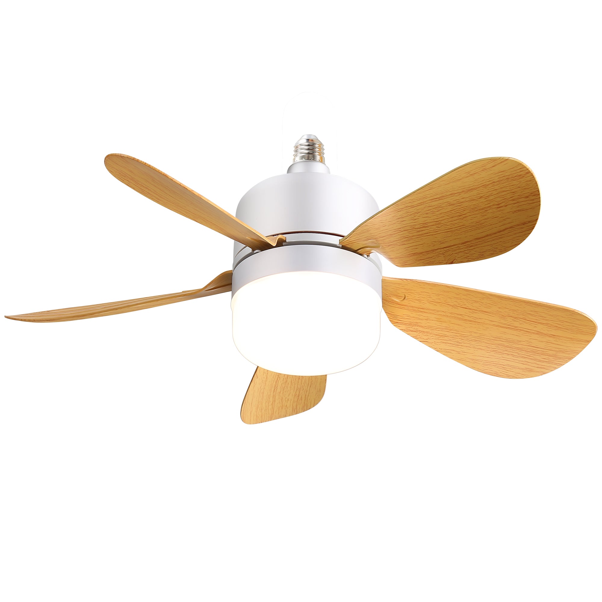 16'' Flush Mount Ceiling Fan With Light - Dimmable, Color-Changing, Remote Control