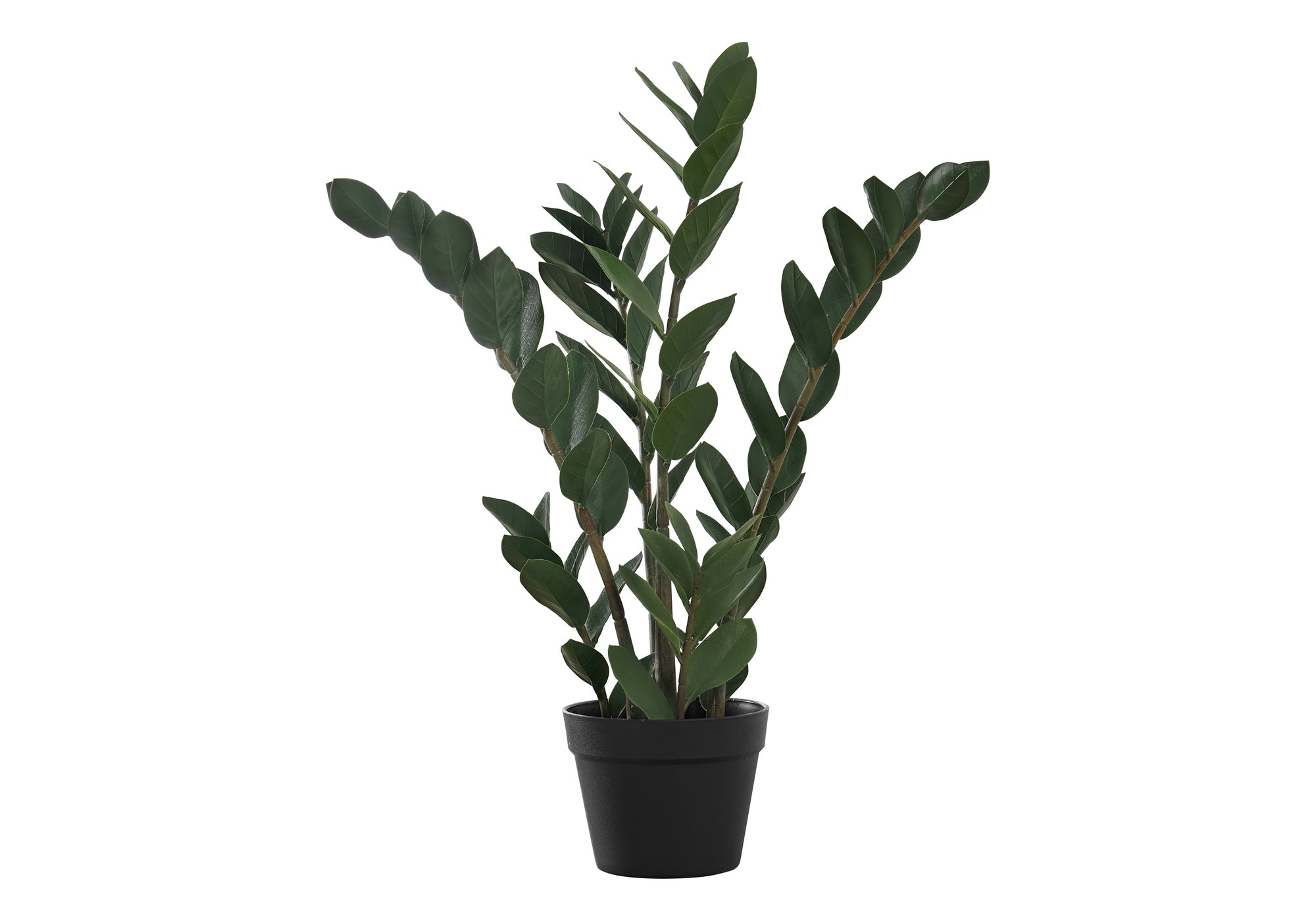 tall artificial plant in black pot 29" Tall, Artificial Plant, Zz Tree, Indoor, Faux, Fake, Floor, Greenery, Potted, Real Touch, Decorative