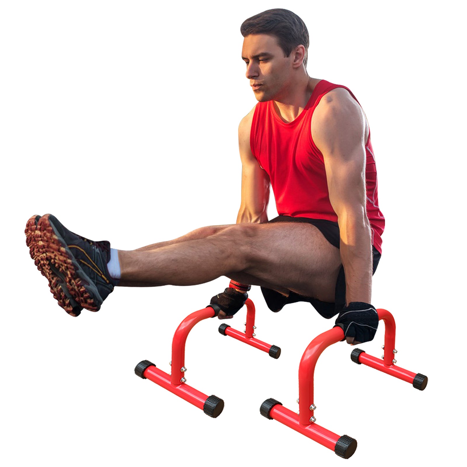 Parallettes Bars For L Sit Dip, Heavy Duty Steel Parallel Push Up St