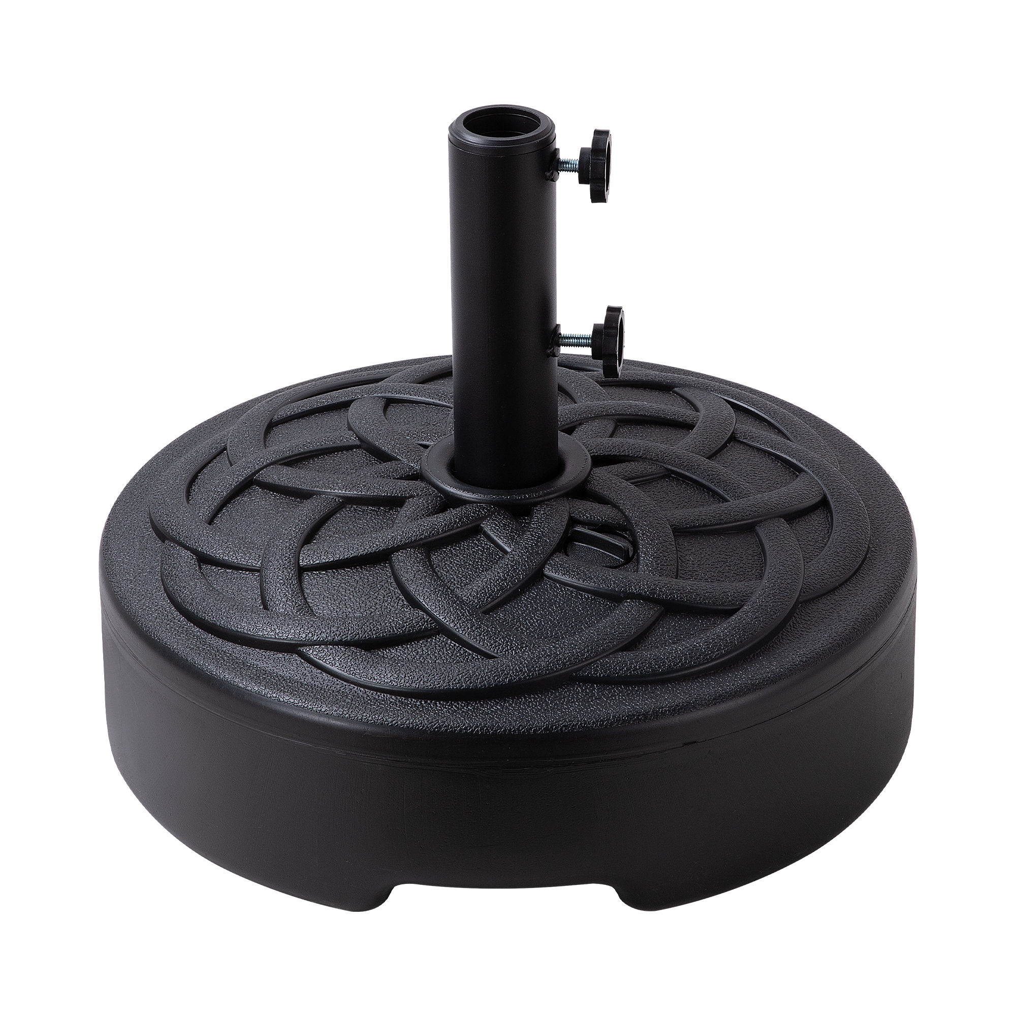 curved patio umbrella stand Round Patio Umbrella Base, Outdoor Umbrella Stand For Universal Umbrel