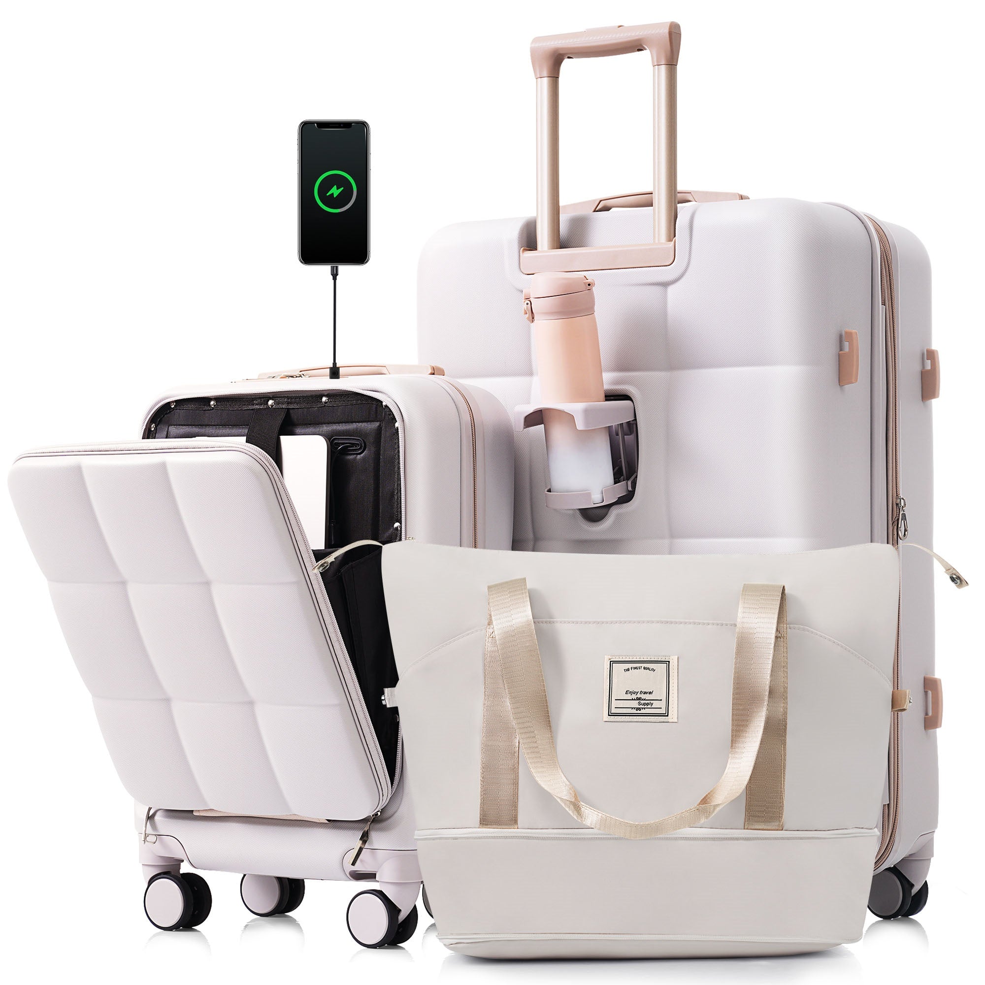 Piece Luggage Set With 20