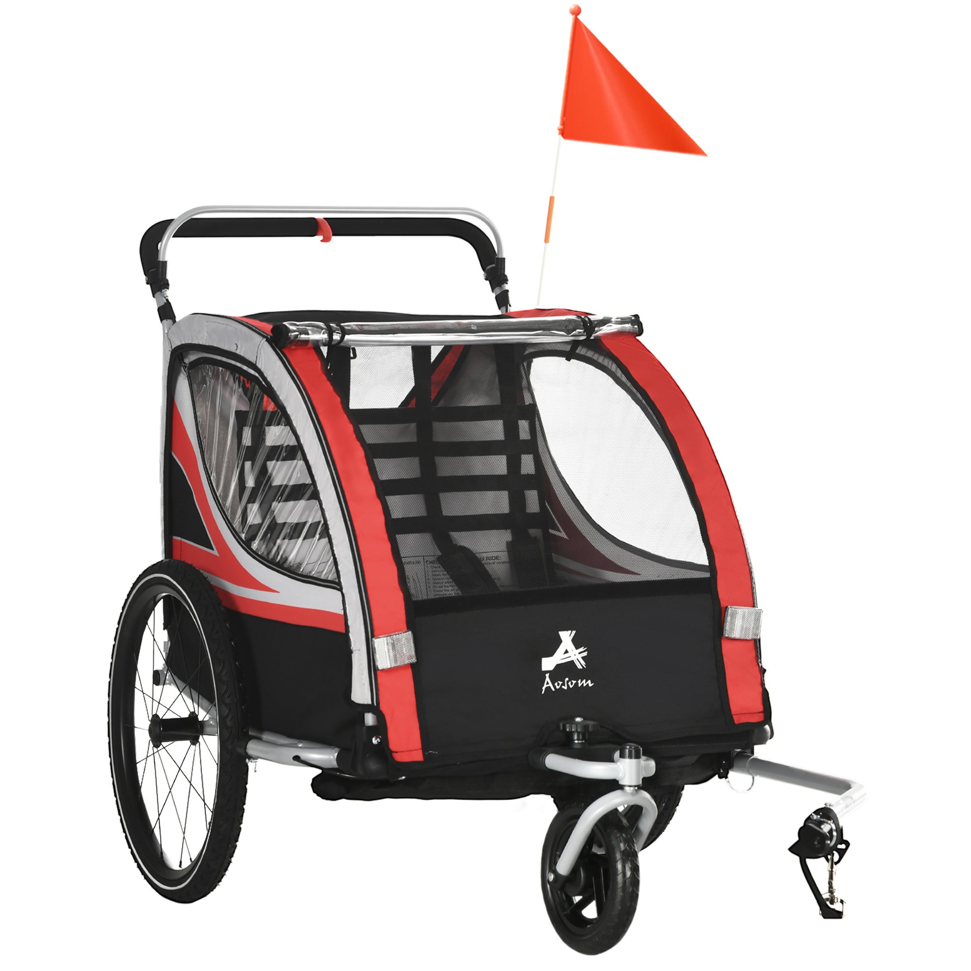 2 child outlet bicycle trailer