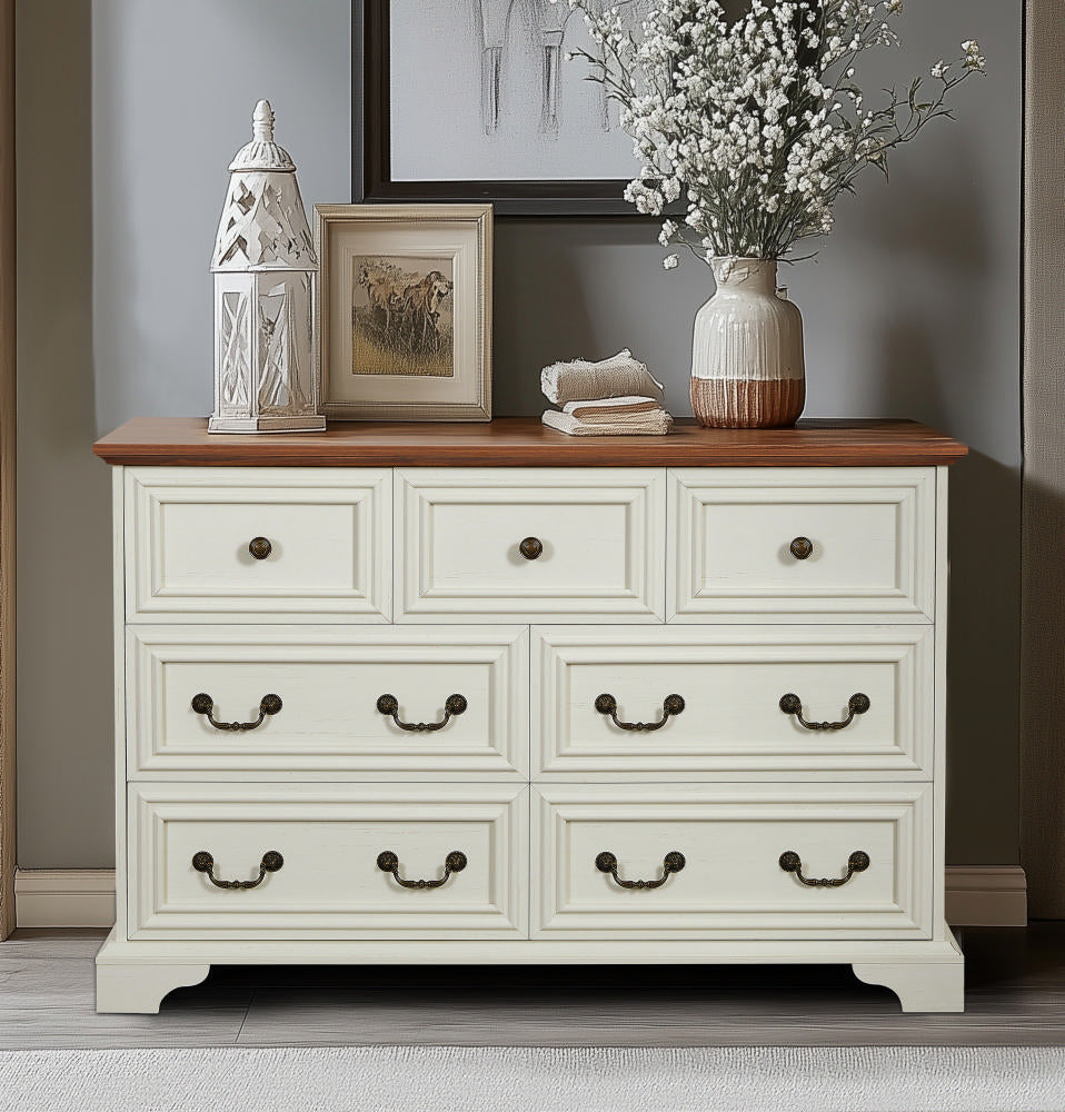 Farmhouse 7 Drawers Dresser For Bedroom, Rustic Chest Of Drawers With Natural Texture, Vintage Design, Storage Dressers Organizer For Bedroom, Living ... Farmhouse 7 Drawers Dresser For Bedroom, Rustic Chest Of Drawers With Natural Texture, Vintage Design, Storage Dressers Organizer For Bedroom, Living ...
