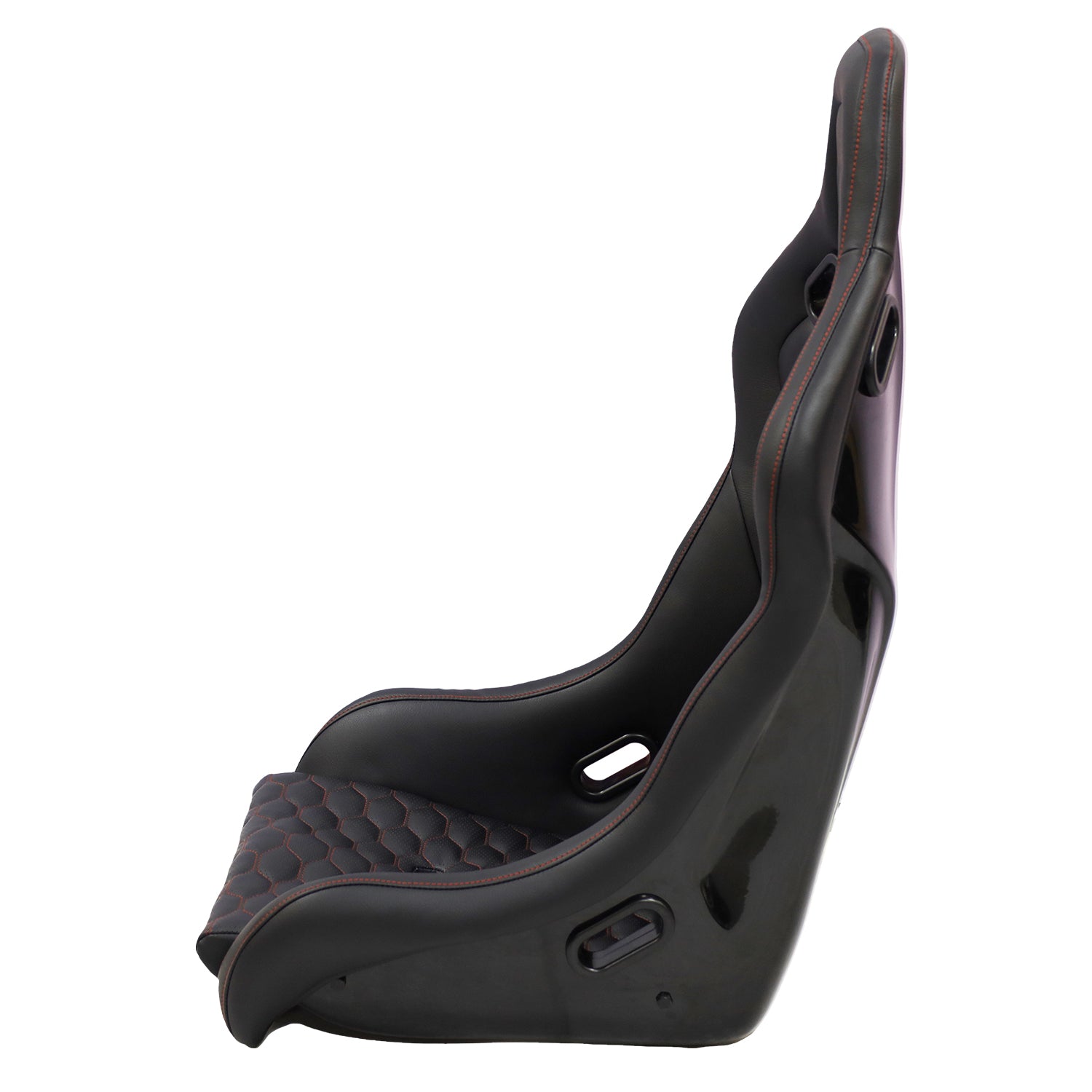 Racing Seat Black Pu Fiberglass