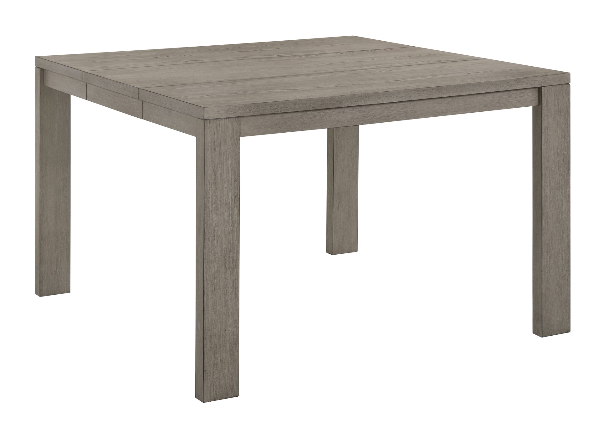 1Pc Contemporary Counter Height Expandable 18"Leaf Square Table Rustic Brown Gray Finish Dining Wooden Furniture Brown Gray Seats 8 Dining Room Contemporary,Farmhouse,Transitional Square Wood