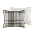 4 Piece Plaid Comforter Set Twin Multicolor Polyester