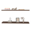 Floating Shelf Lyle, Living Room, Dark Walnut Walnut Particle Board Engineered Wood