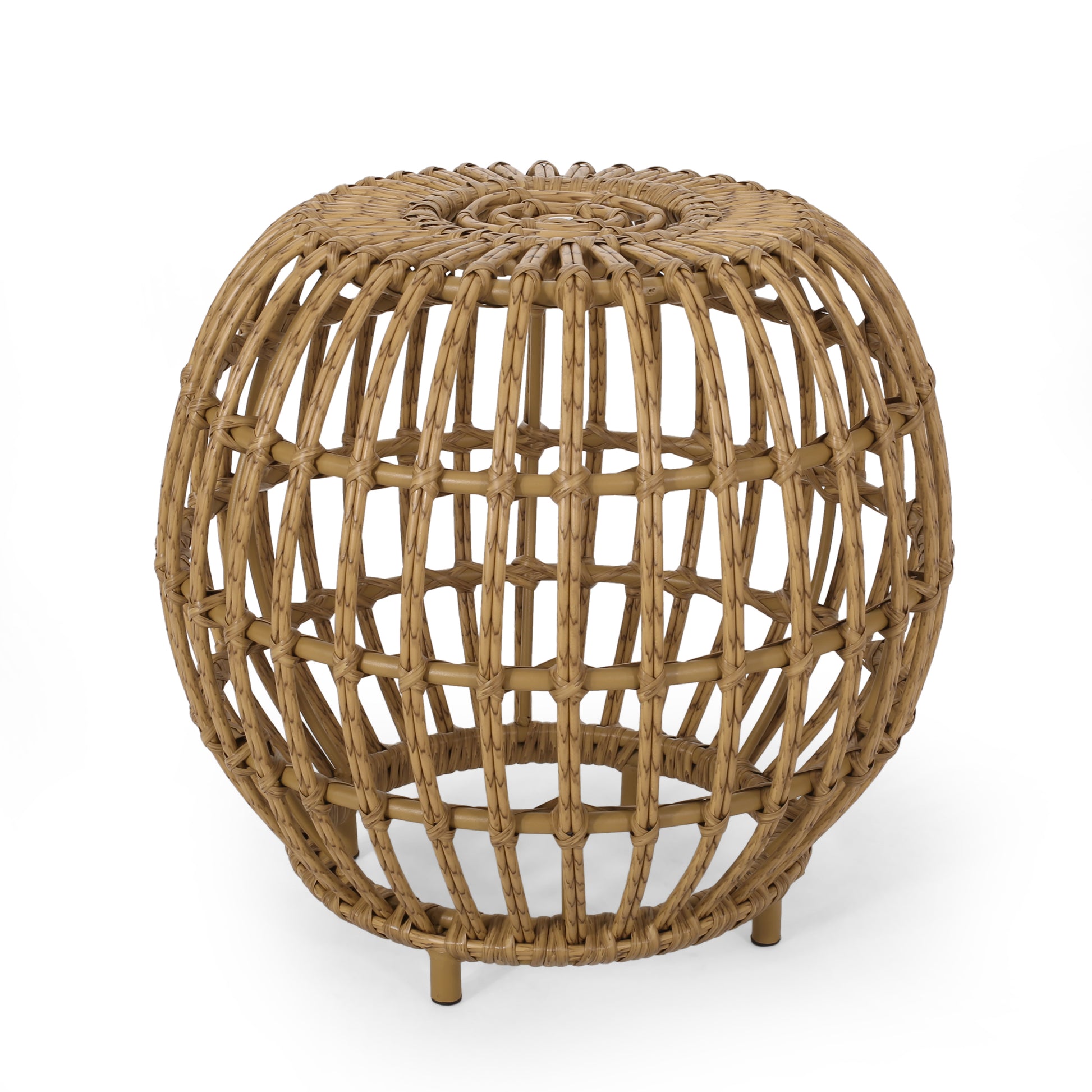 Ottawa Side Table - Light Brown Wicker