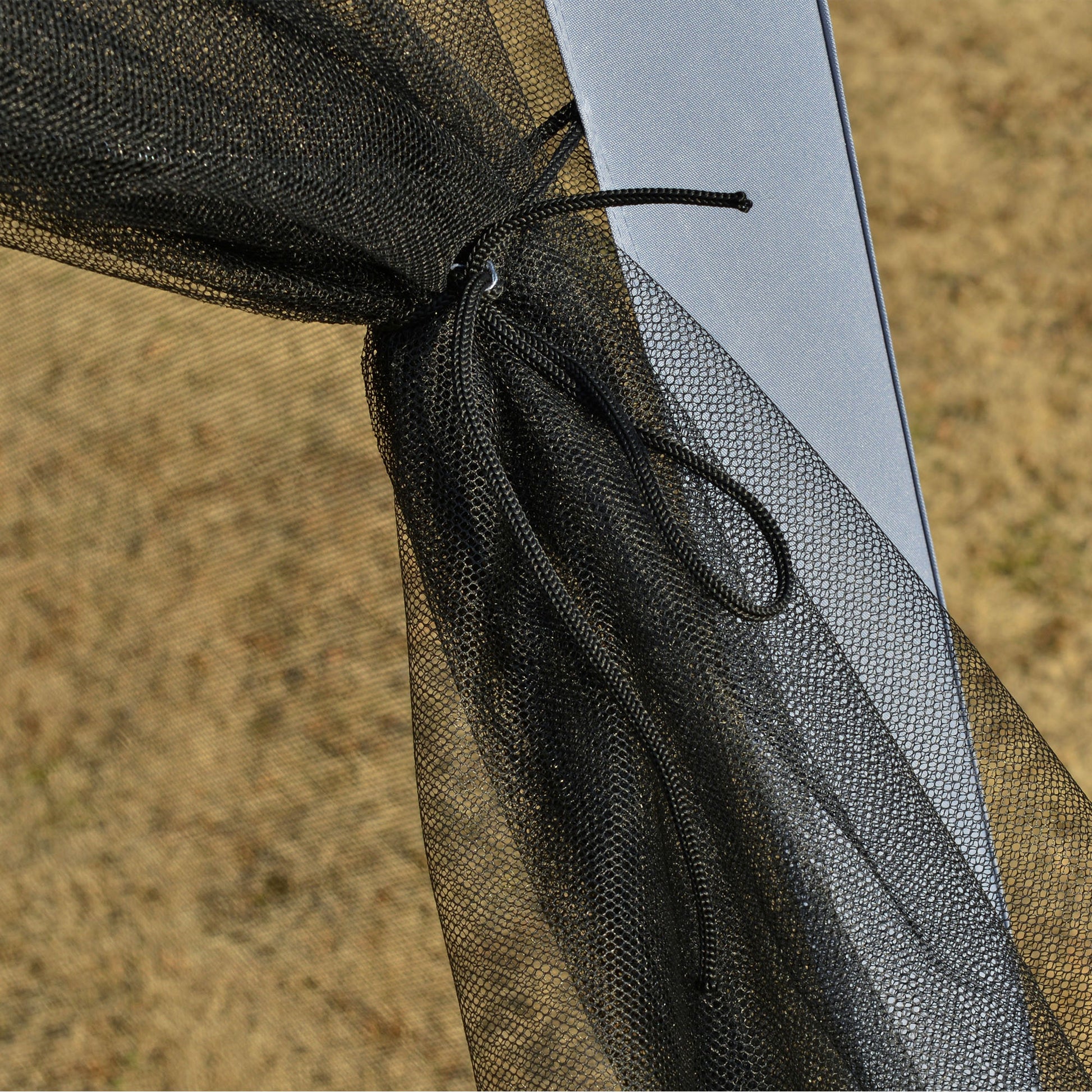 Outsunny 10'X10' Outdoor Canopy Tent, Slant Leg Sun Shelter With Mesh Sidewalls, Patio Tents For Parties, Grey Grey Steel