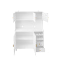 Accent Storage Cabinet, Suitable For Living Room, Bedroom, Dining Room, Study White Mdf