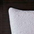 Reversible Bedspread Set White Queen White Cotton