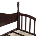 Wooden Twin Size Daybed With Twin Size Trundle, Extendable Daybed With Two Storage Drawers, Espresso Expected Arrival Time:9.12 Twin Espresso Wood