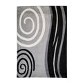 Jersey Area Rugs, Carpets For Livingroom, 7X10 Area Rugs ,045 Black Grey Rectangle 8&10 Black Grey Contemporary Abstract Polypropylene