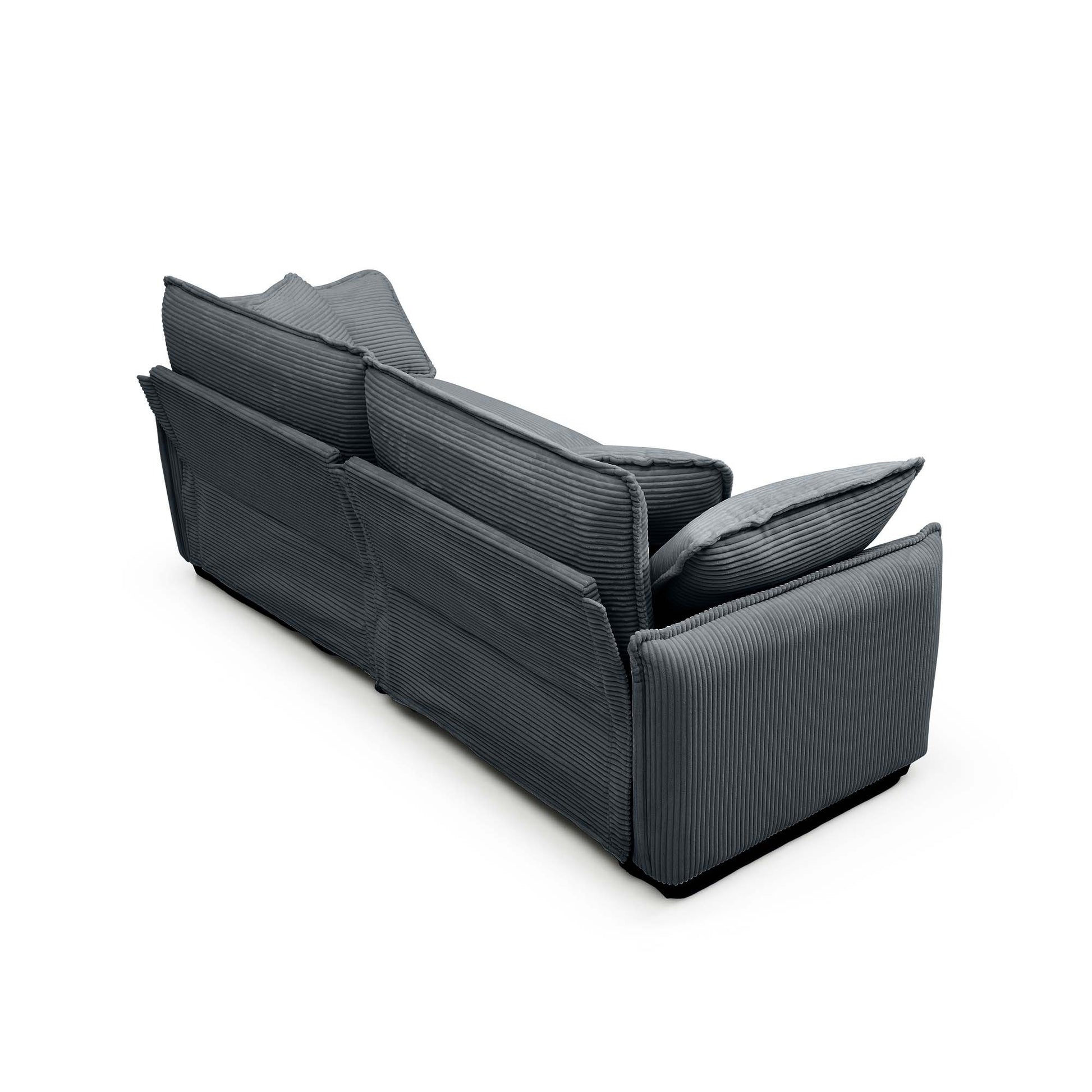 Luxurious And Sophisticated Sofa Set With Soft Cushions And Pillows, Sofa Set For Living Rooms And Clubs As Well As Home Theaters, Consisting Of Two Single Sofas And A 2 Seaters Sofas Ingrey Corduroy Grey Corduroy 4 Seat