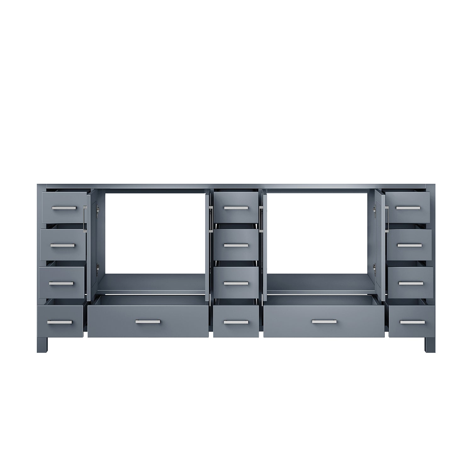 Dark Grey Double Bath Vanity 84 In. W X 22 In. D Dark Grey Plywood Wood