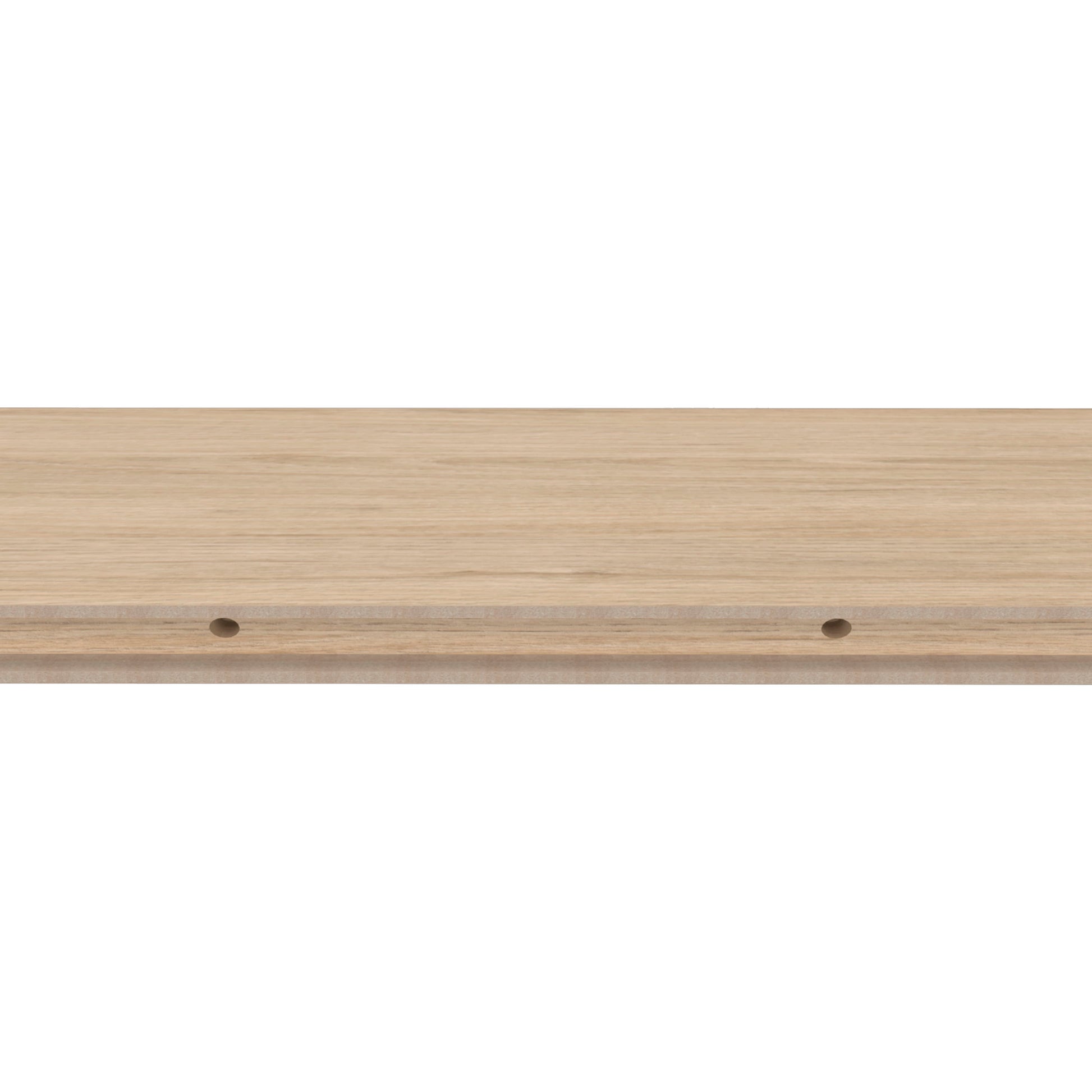 Iva Floating Shelf In Melamine, Light Pine Beige Floating Horizontal Primary Living Space Contemporary,Minimalist,Modern Wall Mounted Particle Board Melamine