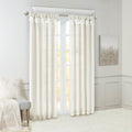 Twist Tab Lined Window Curtain Panel Pair 2 Pcs Window Panels White Polyester