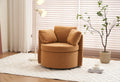 029 Teddy Fabric Swivel And Storage Chair With Back Cushion For Living Room,Khaki Khaki Primary Living Space Modern Foam Teddy