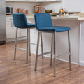 Barstool Blue Fabric