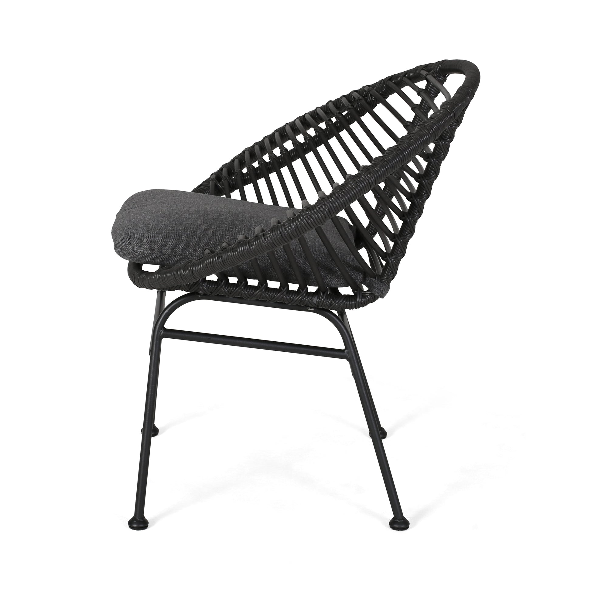 San Antonio Chair Grey Iron Plastic