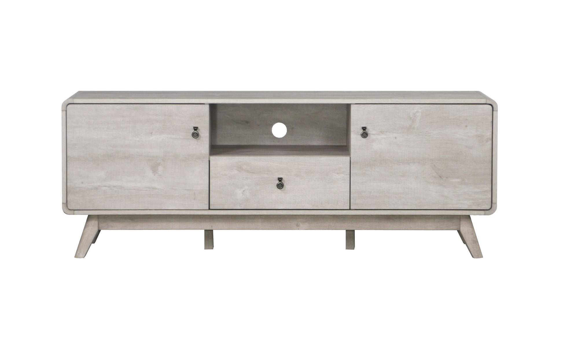 Tv Stand Elegant Washed Gray Media Console Modern Tv Stand With Large Storage, Entertainment Center With Bookshelves, Fits 65 85 Inch Tvs Gray Wash 80 89 Inches Solid Wood