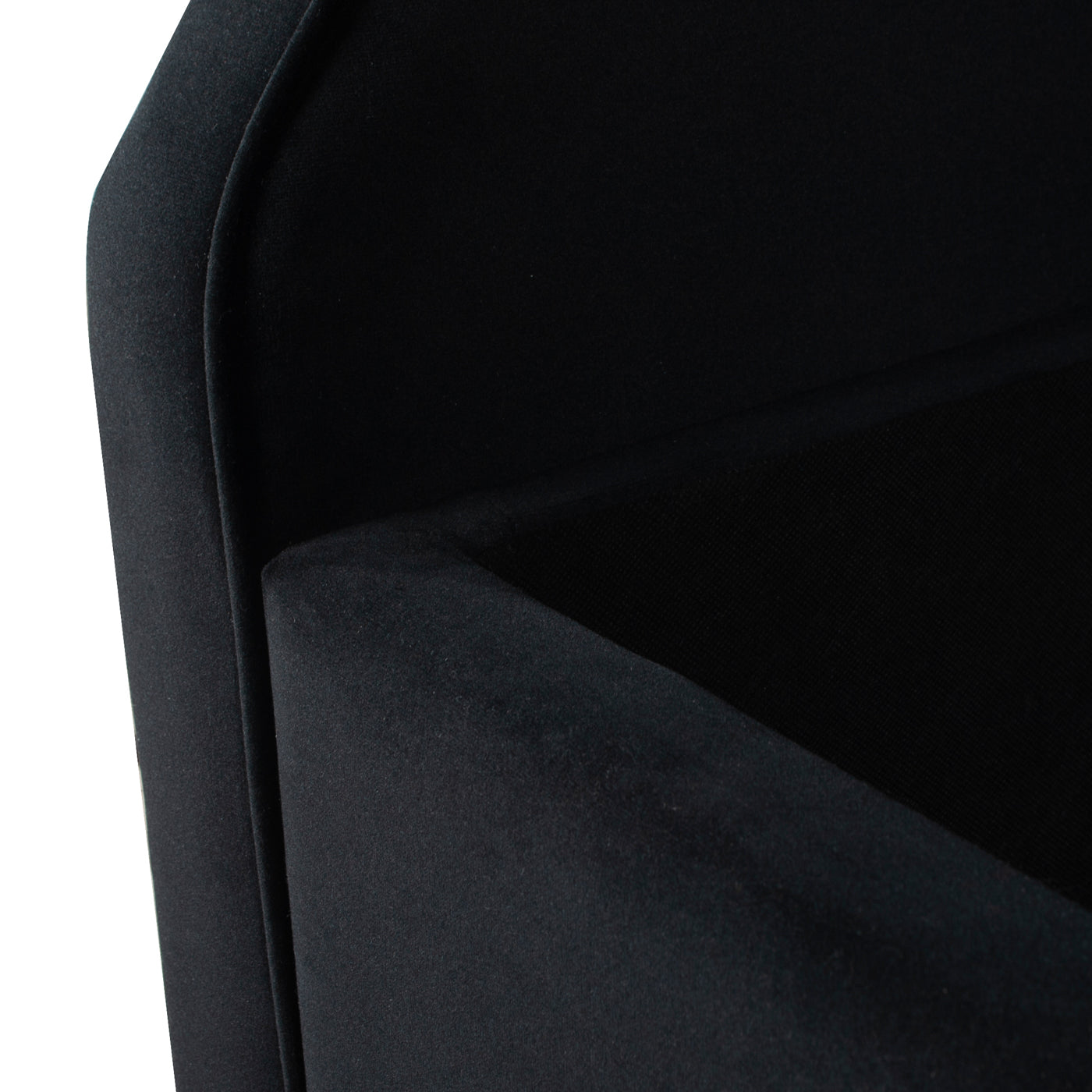 Jacqueline 57.5" Tufted Roll Arm Storage Bench, Anthracite Black Velvet Anthracite Foam Velvet