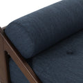 Chaise Lounge Navy Blue Fabric