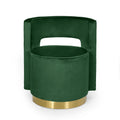 Swivel Arm Chair Emerald Velvet