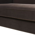 Elaine Camel Back Sofa Accents, Deep Brown Performance Velvet Brown Foam Velvet 3 Seat