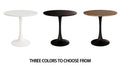 Black Round Dining Table, 31.5