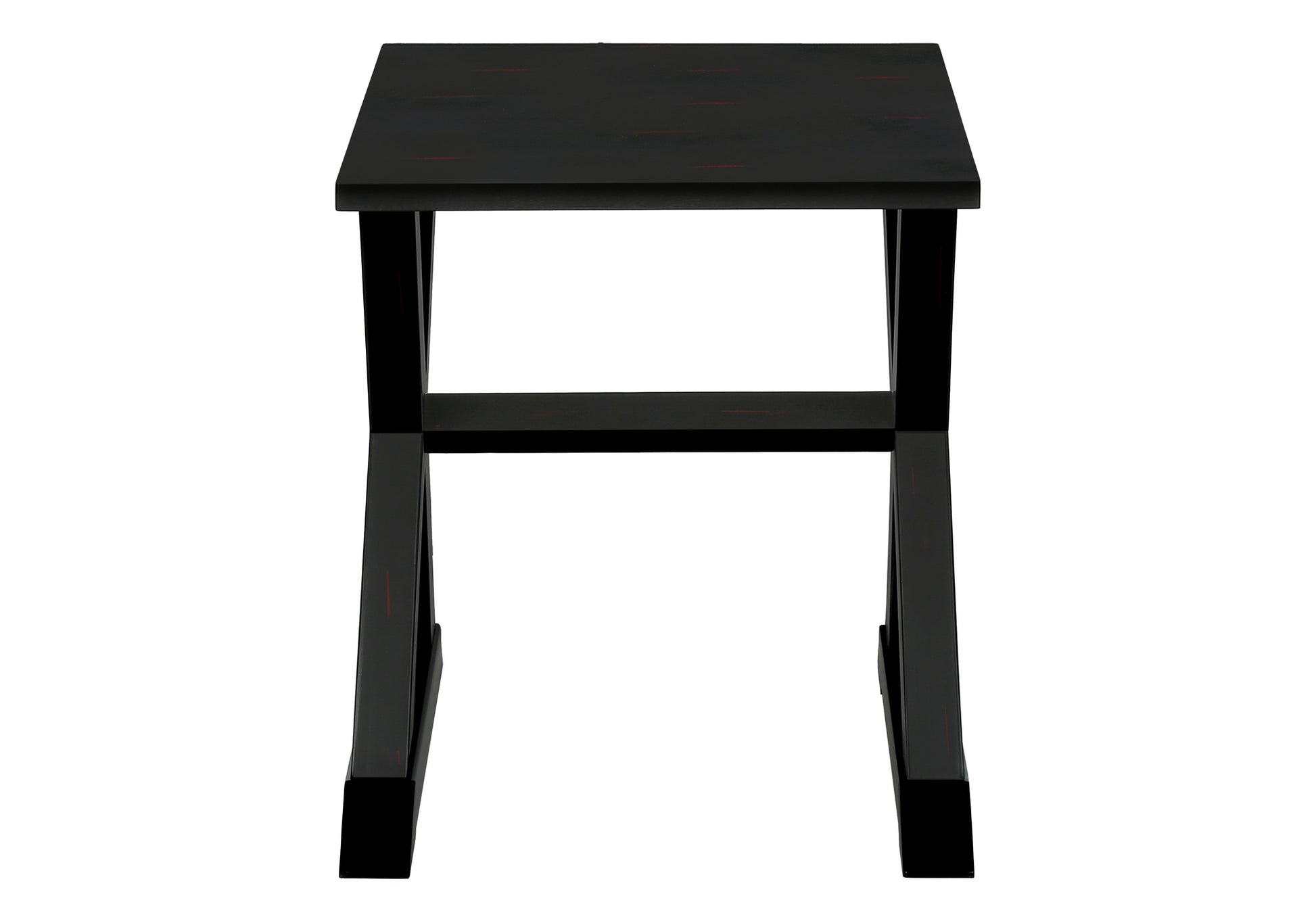 Accent Table, End, Side Table, Square, Nightstand, Bedroom, Lamp, Black Veneer, Transitional Black Mdf