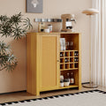 Storage Cabinet, Rattan Cabinet With 2 Adjustable