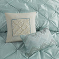7 Piece Tufted Comforter Set Seafoam King King Seafoam Polyester
