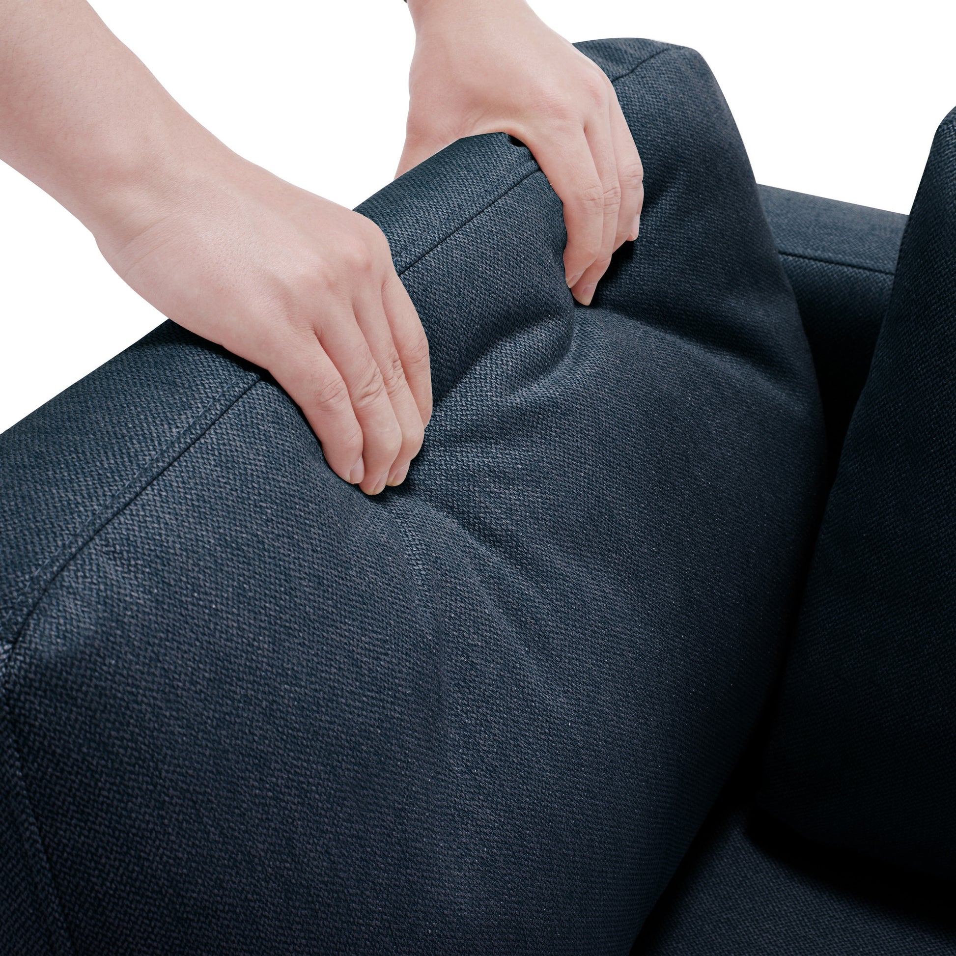 Space Saving Small Sectional Sofa With Ottoman, 2 Seater Sofa With 1 Ottoman, All Seats And Ottomans With Storage Function Blue Blue Polyester 2 Seat