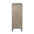 Dauphin Handpainted Entryway Storage Cabinet, Grey Cashmere Wood Gray Solid Wood Mdf Solid Wood Mdf