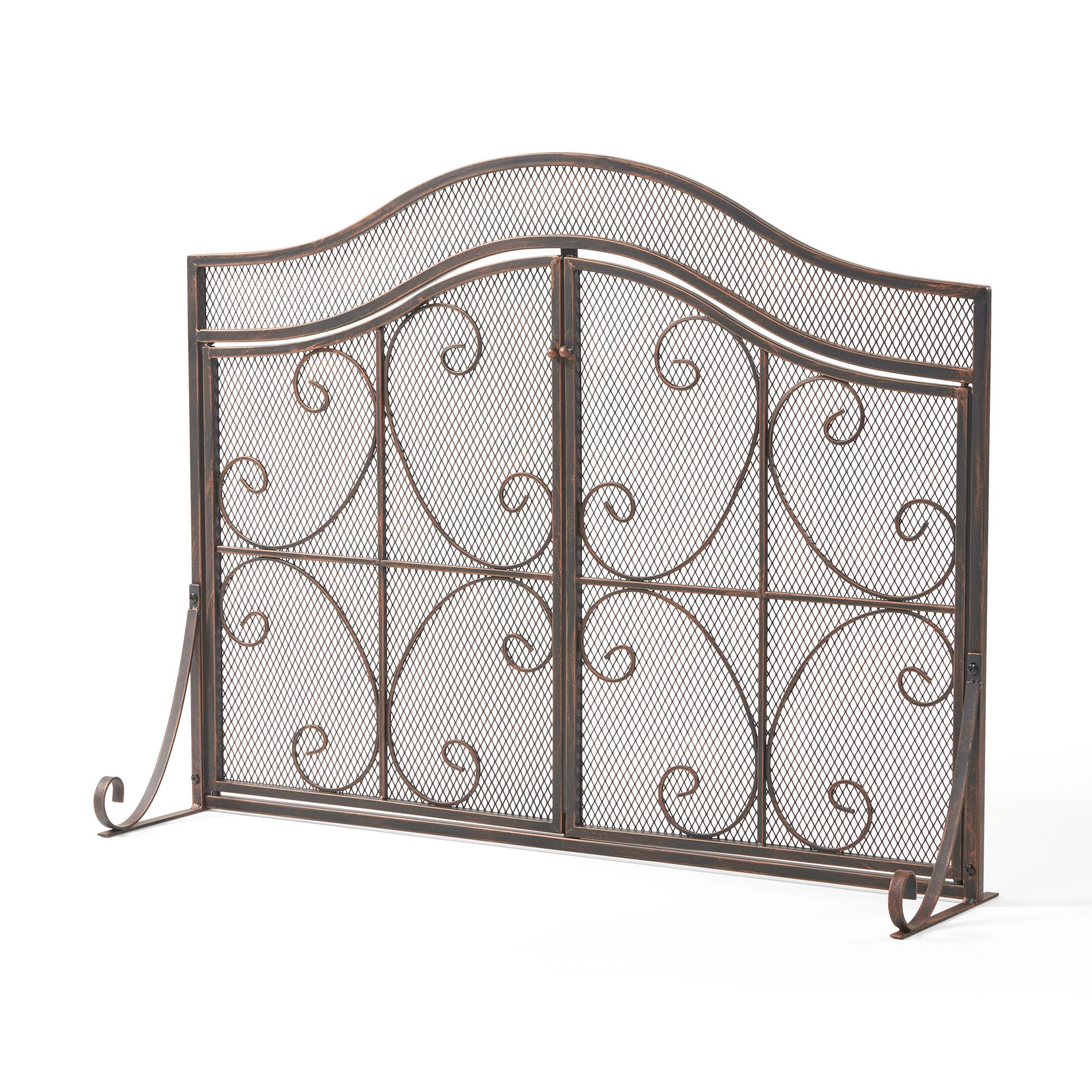 Fire Screen Black Iron