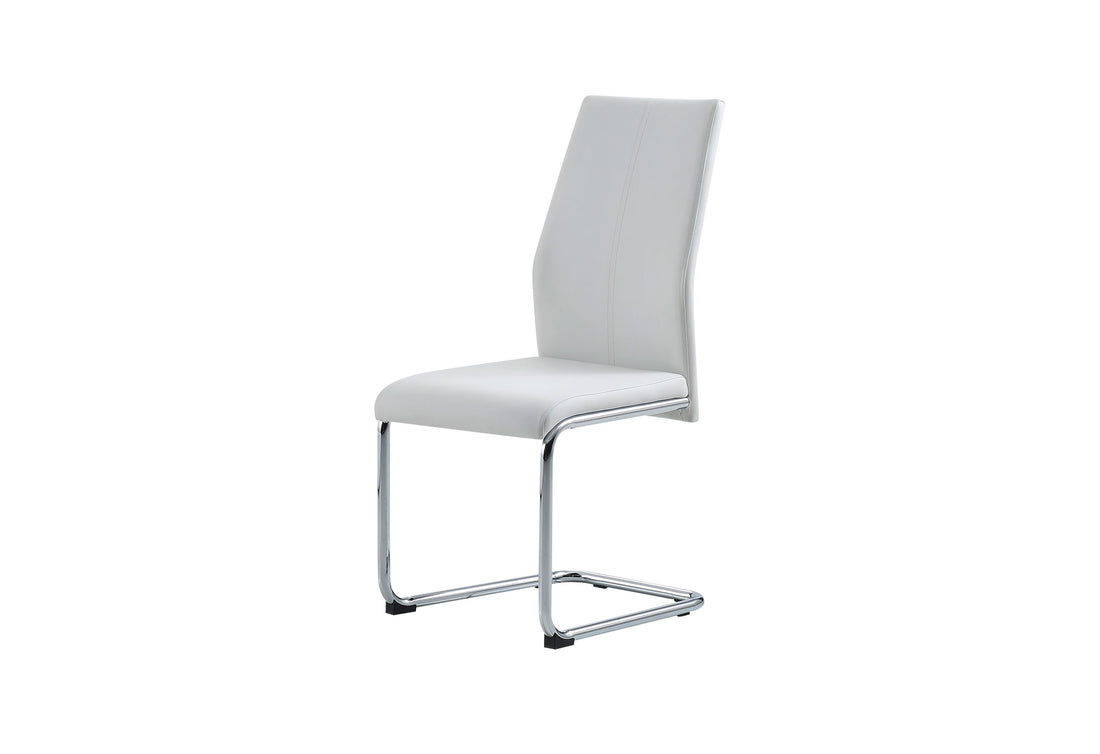 Sasa White Dining Chairs Kit Of 4 White Metal