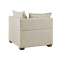 Modular Corner Chair Linen Polyester 1 Seat