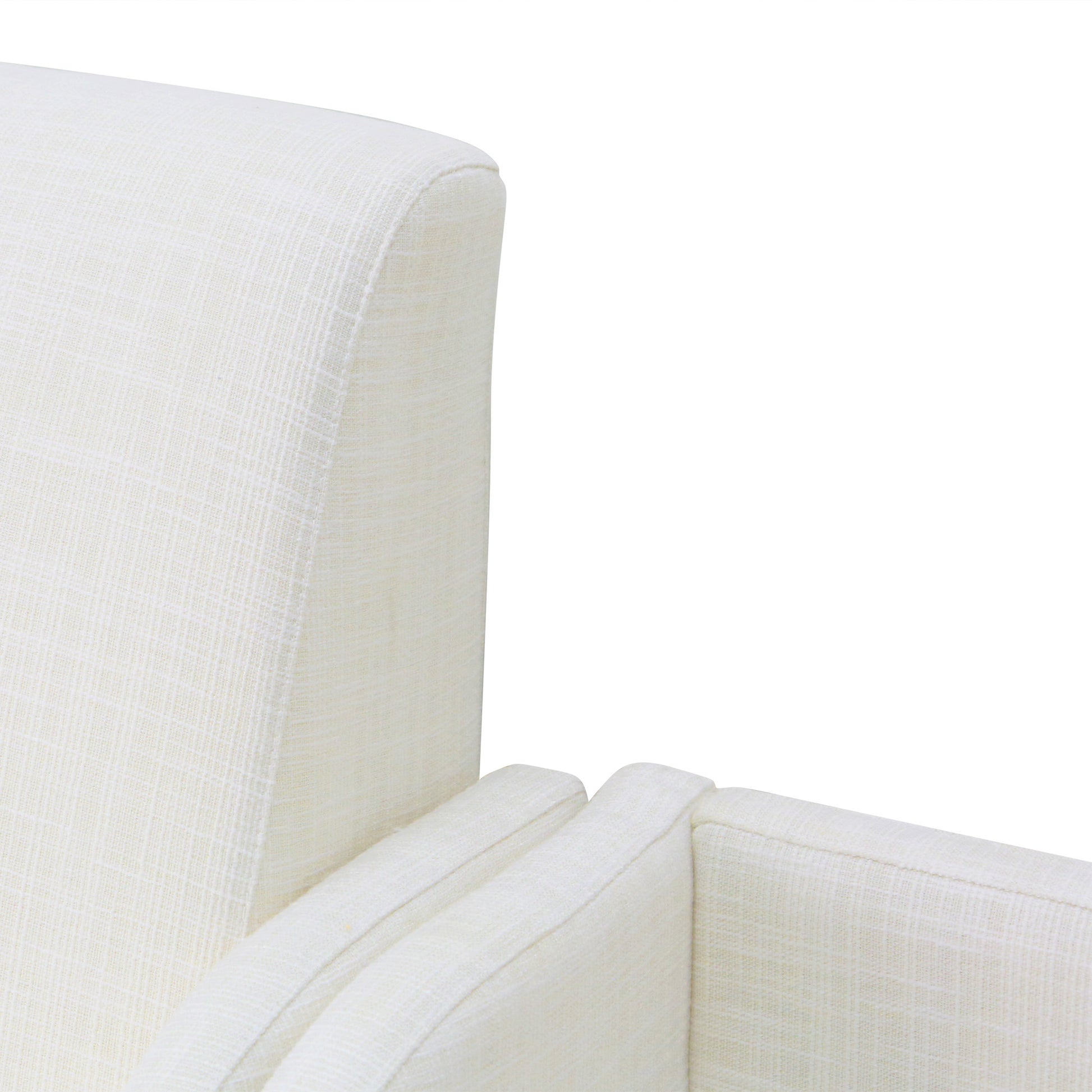 Emerson Nursery Rocker In Ivory Ivory Fabric