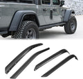 Front & Rear Fenders Compatible With 2020 2024 Jeep Wrangler Gladiator Jt Mojave & Rubicon, Off Road Wheel Fender Liner Set 4 Pcs Only Fit High Clearance Fender Flares Black Abs