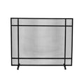 Fire Screen Black Silver Iron